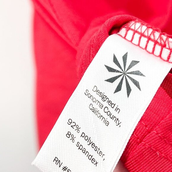 2/$30 Athleta Power of She Incline Racerback Tank Top Canyon Red Loose Fit - Picture 8 of 8